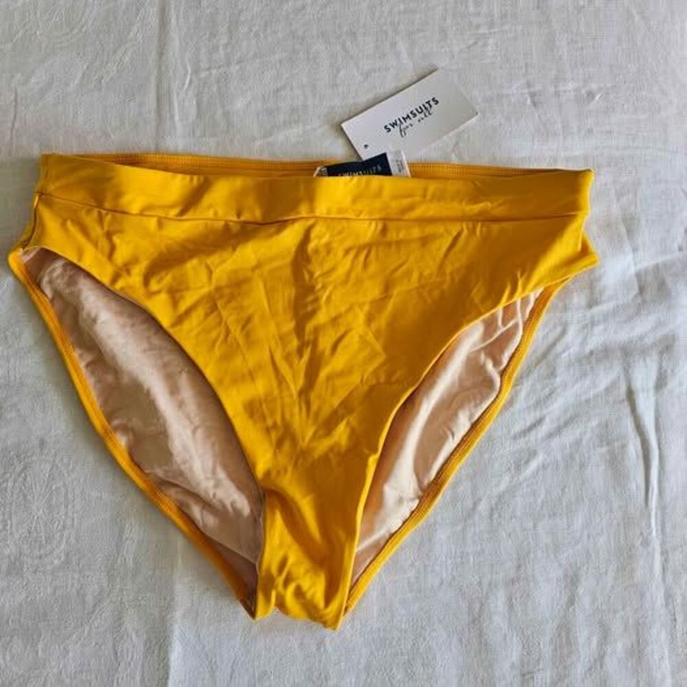 NWT Swimsuits For All Yellow Bikini Bottom sz 18